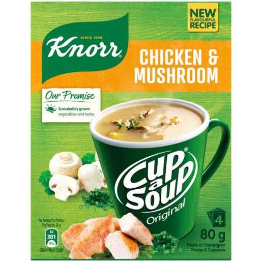 Knorr Cup-a-Soup Chicken & Mushroom Instant Soup 80g